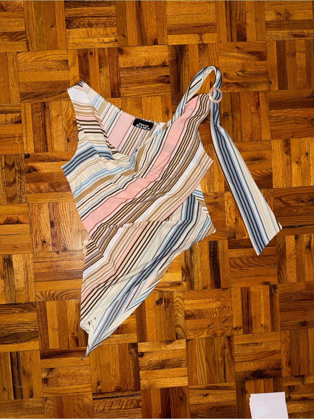 Costa Blanca Asymmetrical Sleeveless Top